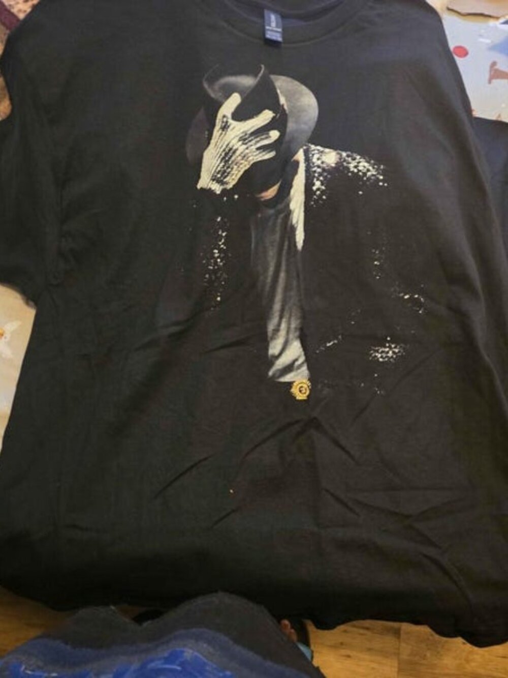 Michael Jackson King of Pop Shirt Vintage 90s Bootleg Graphic Tee Black